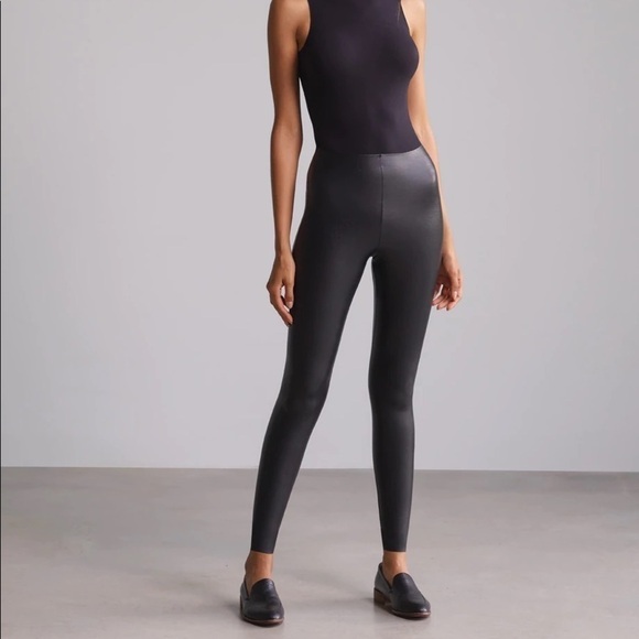 Commando Faux Leather Leggings in Black - Picture 1 of 9